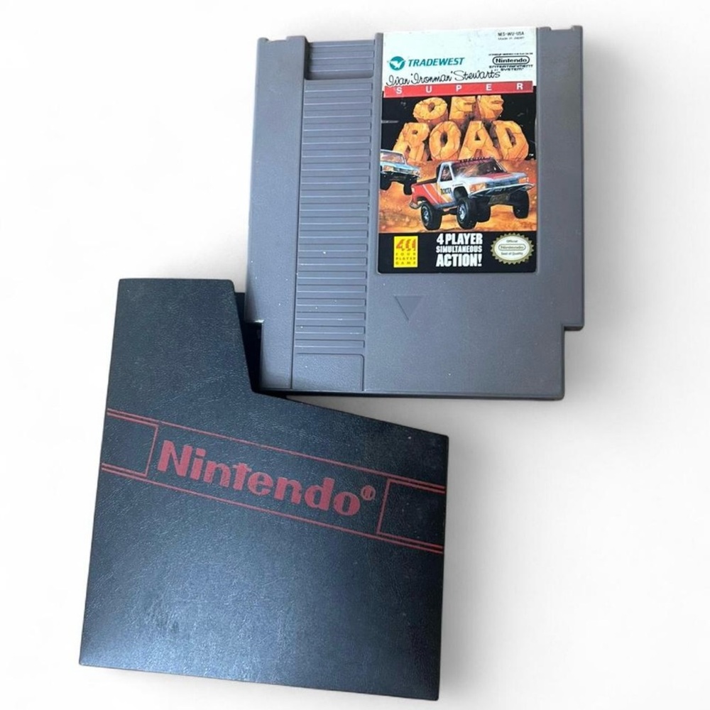 Super Off Road (NES, 1990) Nintendo Cartridge+Sleeve – Tested & Working